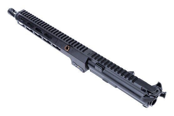 AR-15 upper with continuous Picatinny top rail and M-LOK handguard.